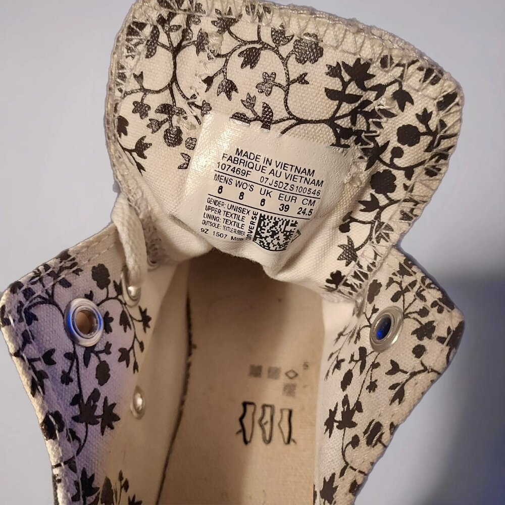 Converse All Star Black Sneqkers Unisex Women Size 8 Men Size 6 Classic Style - Picture 7 of 7